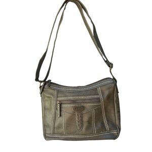 b.o.c. Born Concept Hobo Crossbody Bag Olive Green Distressed Shoulder Purse